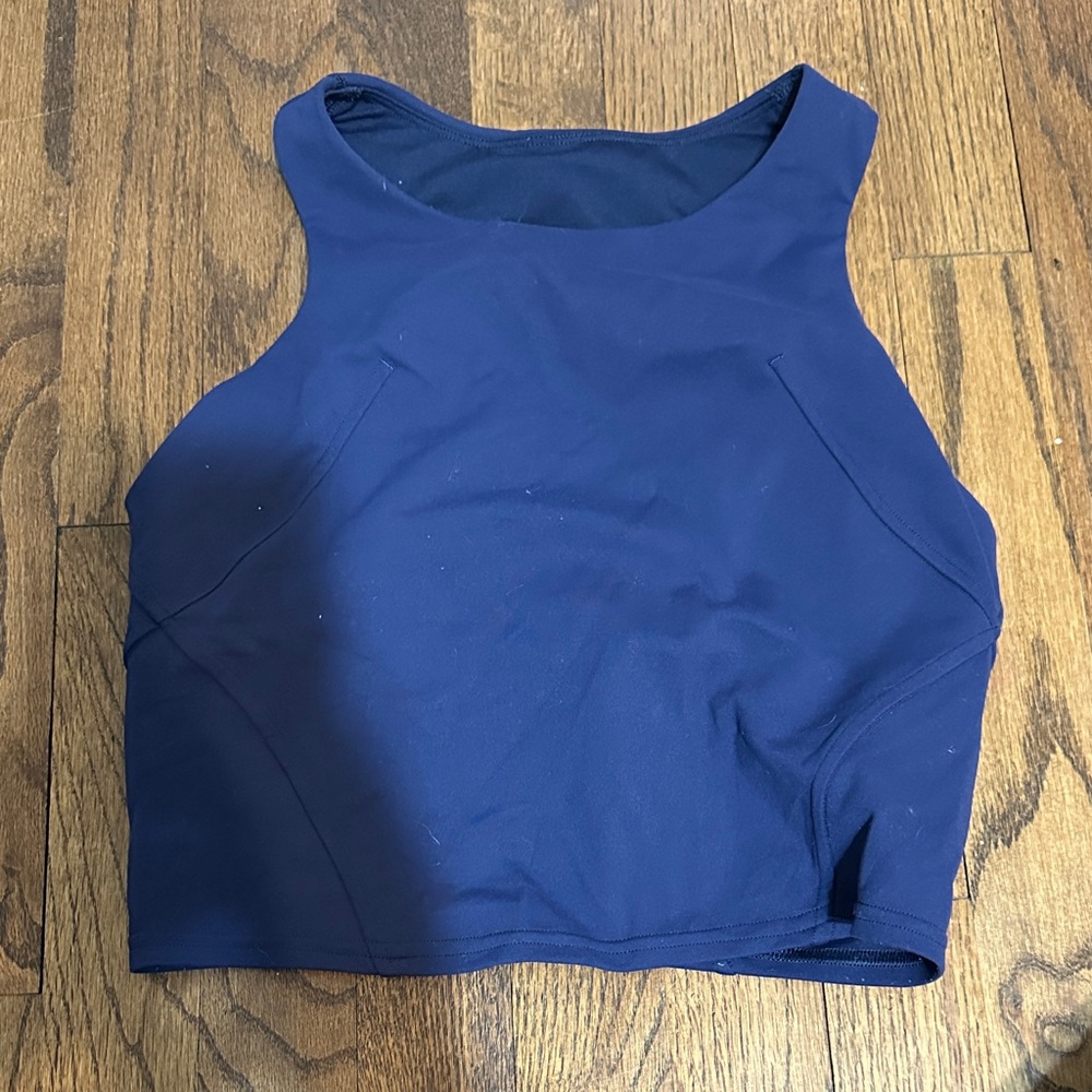 lululemon athletica Navy Blue Cropped Tank Top